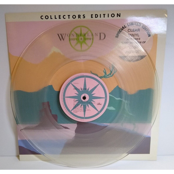 Big Country Wonderland 12" Clear Vinyl Record New Wave EP Limited Edition Hype - Picture 1 of 5
